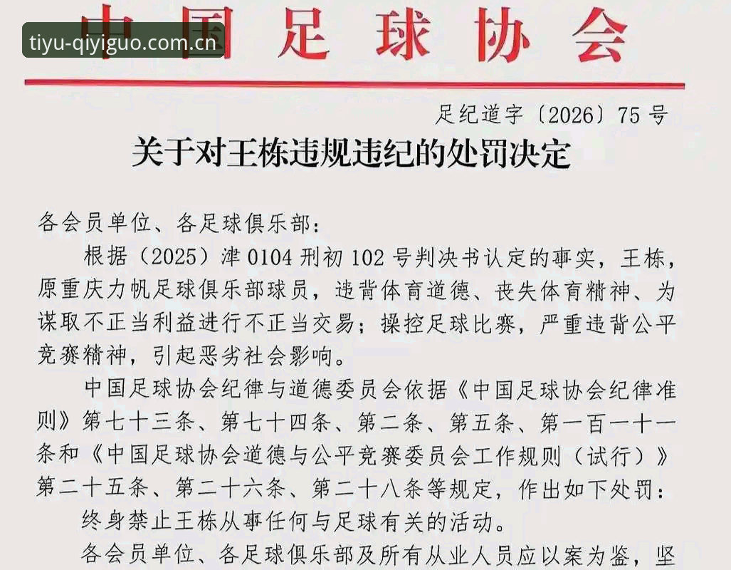 奇异果体育极致体验 足协第三批禁足名单详解:17人终身禁足,48人遭重罚